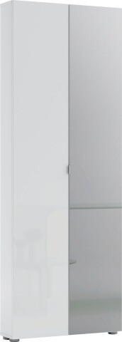 Schuhschrank >SPAZIO< (BxHxT: 73,4x200x18,6 cm) in weiß - 73,4x200x18,6 (BxHxT)