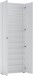 Schuhschrank >SPAZIO< (BxHxT: 73,4x200x18,6 cm) in weiß - 73,4x200x18,6 (BxHxT)