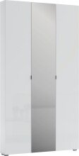 Schuhschrank >SPAZIO< (BxHxT: 110,2x200x18,6 cm) in weiß aus Holzwerkstoff