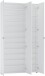 Schuhschrank >SPAZIO< (BxHxT: 110,2x200x18,6 cm) in weiß aus Holzwerkstoff