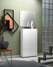 Schuhschrank >SPAZIO< (BxHxT: 73,4x115x18,6 cm) in weiß - 73,4x115x18,6 (BxHxT)