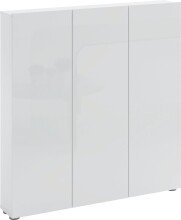 Schuhschrank >SPAZIO< (BxHxT: 110,2x115x18,6 cm) in weiß aus Holzwerkstoff