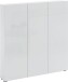 Schuhschrank >SPAZIO< (BxHxT: 110,2x115x18,6 cm) in weiß aus Holzwerkstoff
