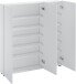 Schuhschrank >SPAZIO< (BxHxT: 110,2x115x18,6 cm) in weiß aus Holzwerkstoff