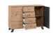Kommode >Medan< (BxHxT: 118x85x45 cm) in Artisan Oak / Anthrazit