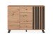 Kommode >Medan< (BxHxT: 118x85x45 cm) in Artisan Oak / Anthrazit
