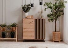 Kommode >Medan< (BxHxT: 80x85x40 cm) in Artisan Oak...