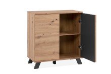 Kommode >Medan< (BxHxT: 80x85x40 cm) in Artisan Oak / Anthrazit