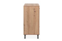 Kommode >Medan< (BxHxT: 80x85x40 cm) in Artisan Oak / Anthrazit
