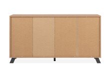 Sideboard >Medan< (BxHxT: 160x85x40 cm) in Artisan Oak / Anthrazit