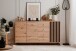 Sideboard >Medan< (BxHxT: 160x85x40 cm) in Artisan Oak / Anthrazit