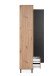 Standvitrine >Medan< (BxHxT: 92x198x40 cm) in Artisan Oak / Anthrazit
