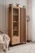 Standvitrine >Medan< (BxHxT: 92x198x40 cm) in Artisan Oak / Anthrazit