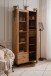 Standvitrine >Medan< (BxHxT: 92x198x40 cm) in Artisan Oak / Anthrazit