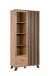 Standvitrine >Medan< (BxHxT: 92x198x40 cm) in Artisan Oak / Anthrazit