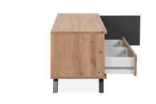 TV-Board >Medan< (BxHxT: 138x44x40 cm) in Artisan Oak / Anthrazit