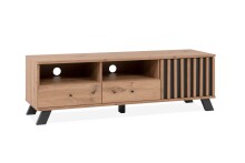 TV-Board >Medan< (BxHxT: 138x44x40 cm) in Artisan Oak / Anthrazit