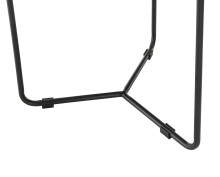 Wohnzimmertisch >Daniele< (DxH: 80x45 cm) in schwarz und weiß Keramik