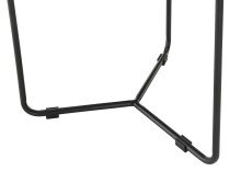 Wohnzimmertisch >Daniele< (DxH: 80x45 cm) in schwarz und weiß Keramik