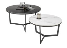 Beistelltisch >Harper< (DxH: 90x45 cm) in Metall - 45 (H)