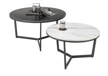 Beistelltisch >Harper< (DxH: 90x45 cm) in Metall - 45 (H)