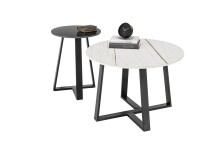 Wohnzimmertisch >Jason< (DxH: 70x45 cm) in Metall - 45 (H)