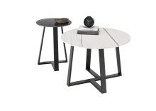 Wohnzimmertisch >Jason< (DxH: 70x45 cm) in Metall - 45 (H)