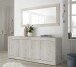 Sideboard >Belinda< (BxHxT: 207x86x43 cm) Holzstruktur Pinie Weiss