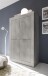 Highboard >Belinda< (BxHxT: 102x162x43 cm) Holzstruktur Pinie Weiss