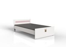 Bett >CINDY2< (BxHxT: 126x72x204 cm) in WEISS +...