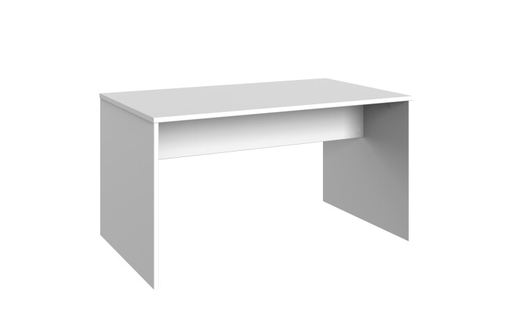 Kinderschreibtisch >CINDY2< (BxHxT: 140x72x70 cm) in WEISS + ABSETZUNGEN ROSE