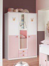 Kleiderschrank >CINDY2< (BxHxT: 139x199x58 cm) in...