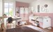 Bürowagen >CINDY2< (BxHxT: 46x58x40 cm) in WEISS + ABSETZUNGEN ROSE
