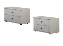Komplettschlafzimmer >CHALET< (BxHxT: 474x210x210 cm) in WEISS