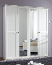 Komplettschlafzimmer >CHALET< (BxHxT: 474x210x210 cm) in WEISS