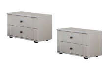 Schlafzimmer-Set >CHALET< (BxHxT: 293x85x210 cm) in WEISS - 293x85x210cm (BxHxT)