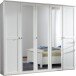 Kleiderschrank >CHALET< (BxHxT: 225x210x58 cm) in WEISS - 225x210x58cm (BxHxT)