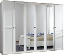 Drehtürenschrank >CHALET< (BxHxT: 270x210x58 cm) in WEISS - 270x210x58cm (BxHxT)