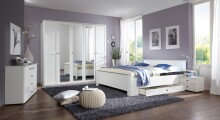 Nachtkommode >CHALET< (BxHxT: 104x40x38 cm) in WEISS - 104x40x38cm (BxHxT)