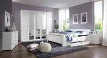 Nachtschrank >CHALET< (BxHxT: 52x58x38 cm) in WEISS...