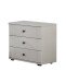 Nachtschrank >CHALET< (BxHxT: 52x58x38 cm) in WEISS - 52x58x38cm (BxHxT)