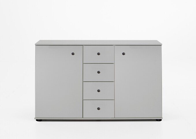Kombikommode >CHALET< (BxHxT: 130x83x41 cm) in WEISS - 130x83x41cm (BxHxT)