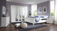 Kombikommode >CHALET< (BxHxT: 130x83x41 cm) in WEISS - 130x83x41cm (BxHxT)