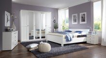 Kombikommode >CHALET< (BxHxT: 130x83x41 cm) in WEISS - 130x83x41cm (BxHxT)
