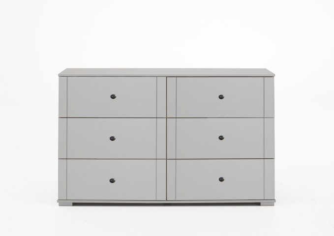 Schubkastenkommode >CHALET< (BxHxT: 130x83x41 cm) in WEISS - 130x83x41cm (BxHxT)