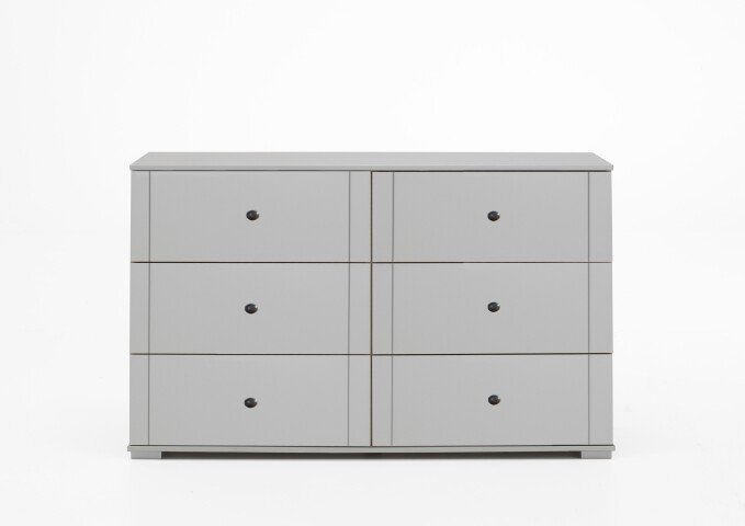 Schubkastenkommode >CHALET< (BxHxT: 130x83x41 cm) in WEISS - 130x83x41cm (BxHxT)