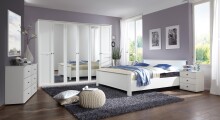 Schubkastenkommode >CHALET< (BxHxT: 130x83x41 cm) in WEISS - 130x83x41cm (BxHxT)