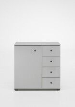 Kombikommode >CHALET< (BxHxT: 81x83x41 cm) in WEISS...