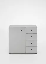 Kombikommode >CHALET< (BxHxT: 81x83x41 cm) in WEISS...