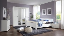 Kombikommode >CHALET< (BxHxT: 81x83x41 cm) in WEISS - 81x83x41cm (BxHxT)